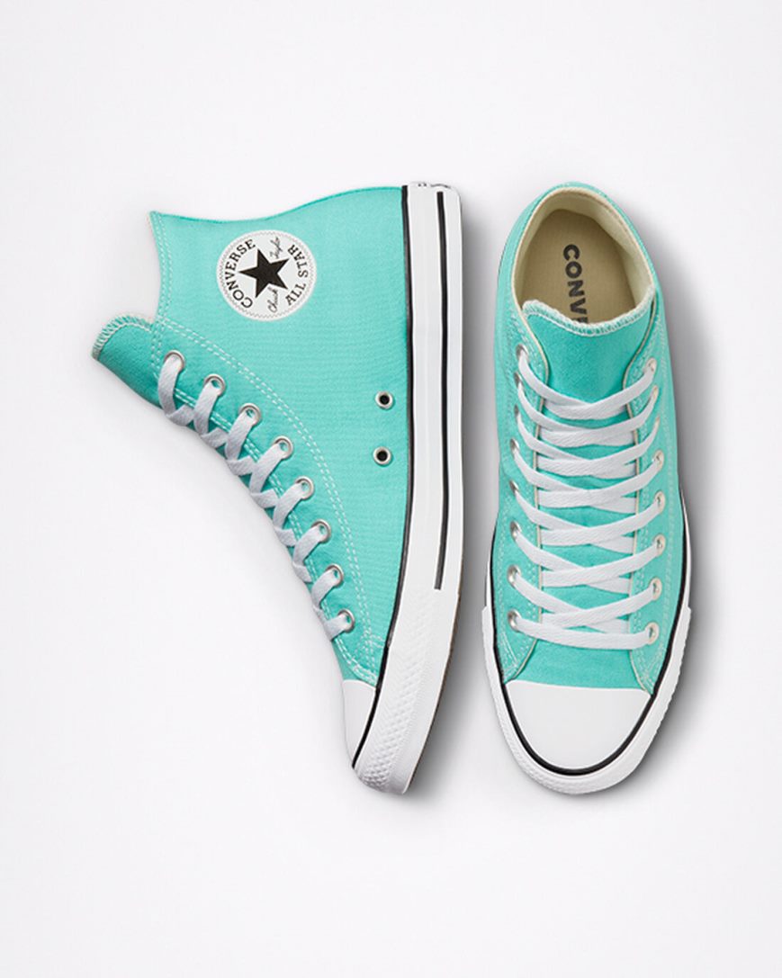 Dámské Boty Vysoké Converse Chuck Taylor All Star Seasonal Color Světle Tyrkysové | CZ XDJH68